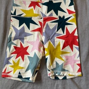 Hanna Andersson Multicolor Star Bike Shorts, NWOT